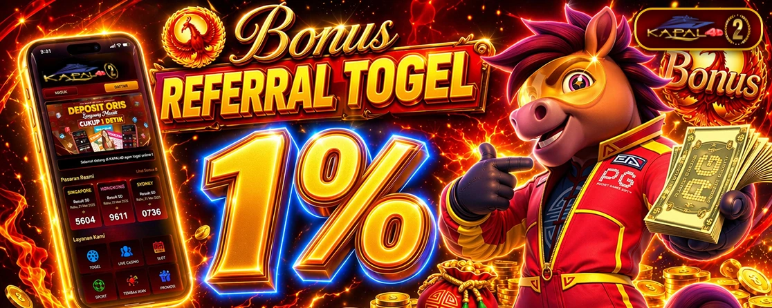 Bonus Referral Togel 1%